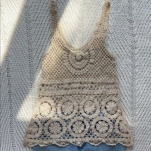 Oatmeal boho top